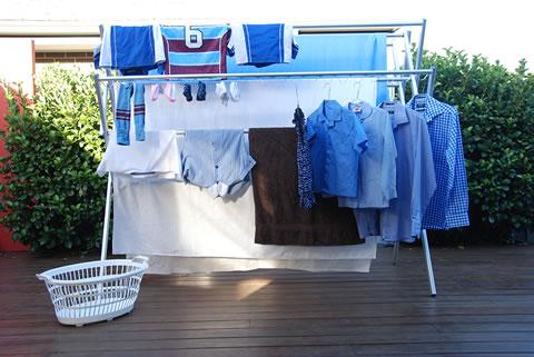 Huge capacity clothes drying rack comfortably accommodate sheets and towels as well as more