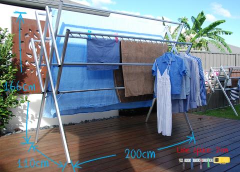 large clothes horse, dryer huge capacity