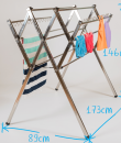 Flexi stainless steel clothes airer drying rack dimesions