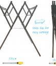 Flexi clothes airer drying rack folding portable